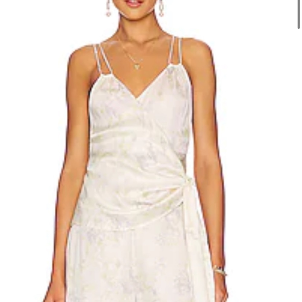 L’Academie pastel floral tank top